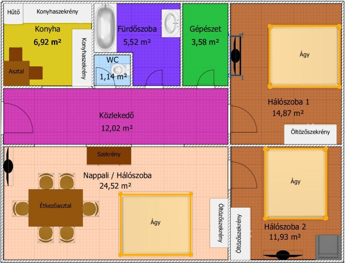 Appartamento Biborlak 6 Villány Esterno foto